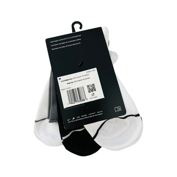 Nike CK6021 Everyday Plus Lightweight Training Ankle Socks 3-Pack - Picture 3 of 5